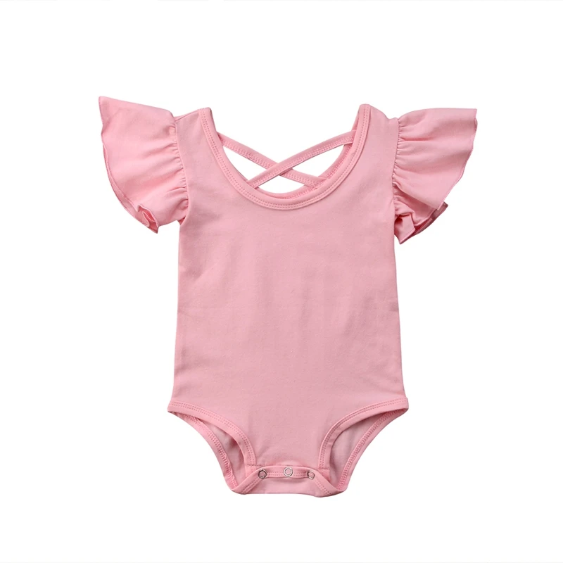 Newborn Infant Baby Girl Pure Color Ruffles Romper Back Cross Jumpsuit Cotton Sunsuit Summer Clothes Outfits
Newborn Infant Baby Girl Pure Color Ruffles Romper Back Cross Jumpsuit Cotton Sunsuit Summer Clothes Outfits