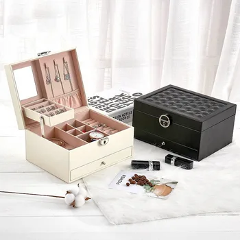 Fashion Design Leather Jewelry Box Jewelry Case Jewelry Package Storage Large Space Jewelry Ring Necklace Bracelet Hot Selling
Fashion Design Leather Jewelry Box Jewelry Case Jewelry Package Storage Large Space Jewelry Ring Necklace Bracelet Hot Selling