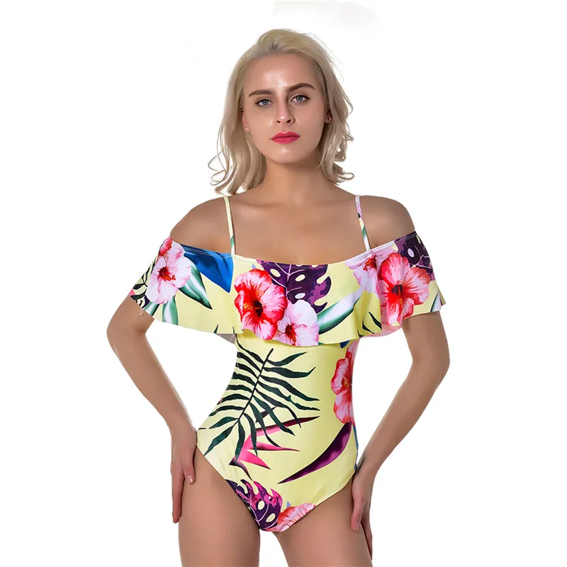 2019 Sexy Women's Floral One-Piece Suits Ruffles Swimsuit Bandage Bikini Push-up Padded Bra Bathing Suit Bodycon Swimwear
2019 Sexy Women's Floral One-Piece Suits Ruffles Swimsuit Bandage Bikini Push-up Padded Bra Bathing Suit Bodycon Swimwear