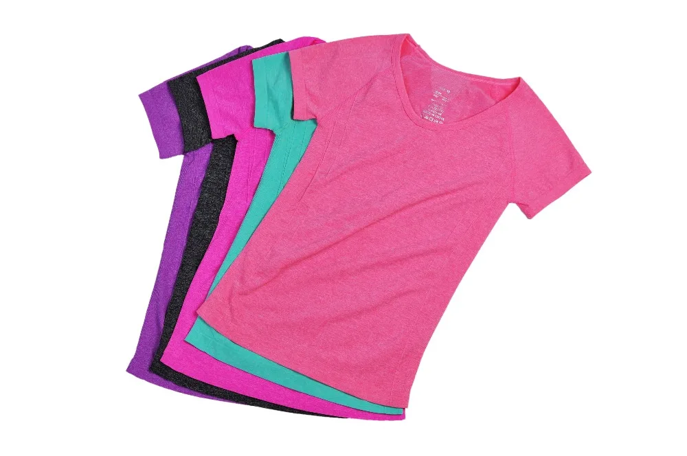 Women Yoga Sports T Shirt Short Sleeves Hygroscopic Quick Drying Fitness Gym T-shirt For Running Women Top Clothes Jogging Tees
Women Yoga Sports T Shirt Short Sleeves Hygroscopic Quick Drying Fitness Gym T-shirt For Running Women Top Clothes Jogging Tees