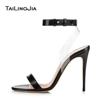 Sliver Dress Heels with Women Gold High Heel Strappy Sandals Black Stiletto Summer Shoes PVC Transparent Shoes Wholesale 2018
Sliver Dress Heels with Women Gold High Heel Strappy Sandals Black Stiletto Summer Shoes PVC Transparent Shoes Wholesale 2018
