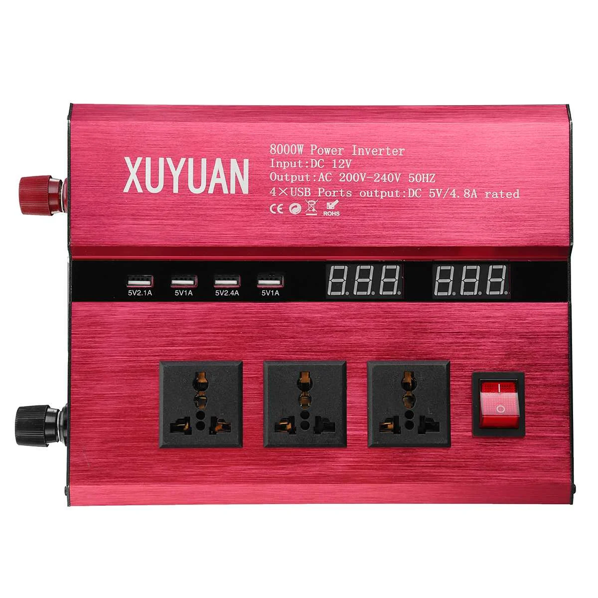 Mising DC 12V/24V To AC 220V/110V Solar Power Inverter 8000W LED Power Sine Wave Converter for car and truck
Mising DC 12V/24V To AC 220V/110V Solar Power Inverter 8000W LED Power Sine Wave Converter for car and truck