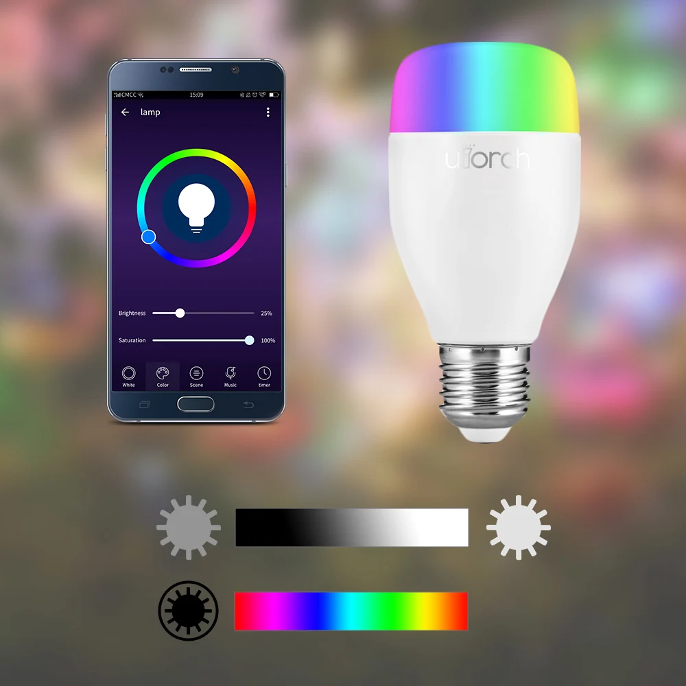 Smart WiFi RGBW LED Light Bulb Dimmable For Party Lighting AC100 - 240V E27 App Remote Control Smart Lamp Bulb
Smart WiFi RGBW LED Light Bulb Dimmable For Party Lighting AC100 - 240V E27 App Remote Control Smart Lamp Bulb