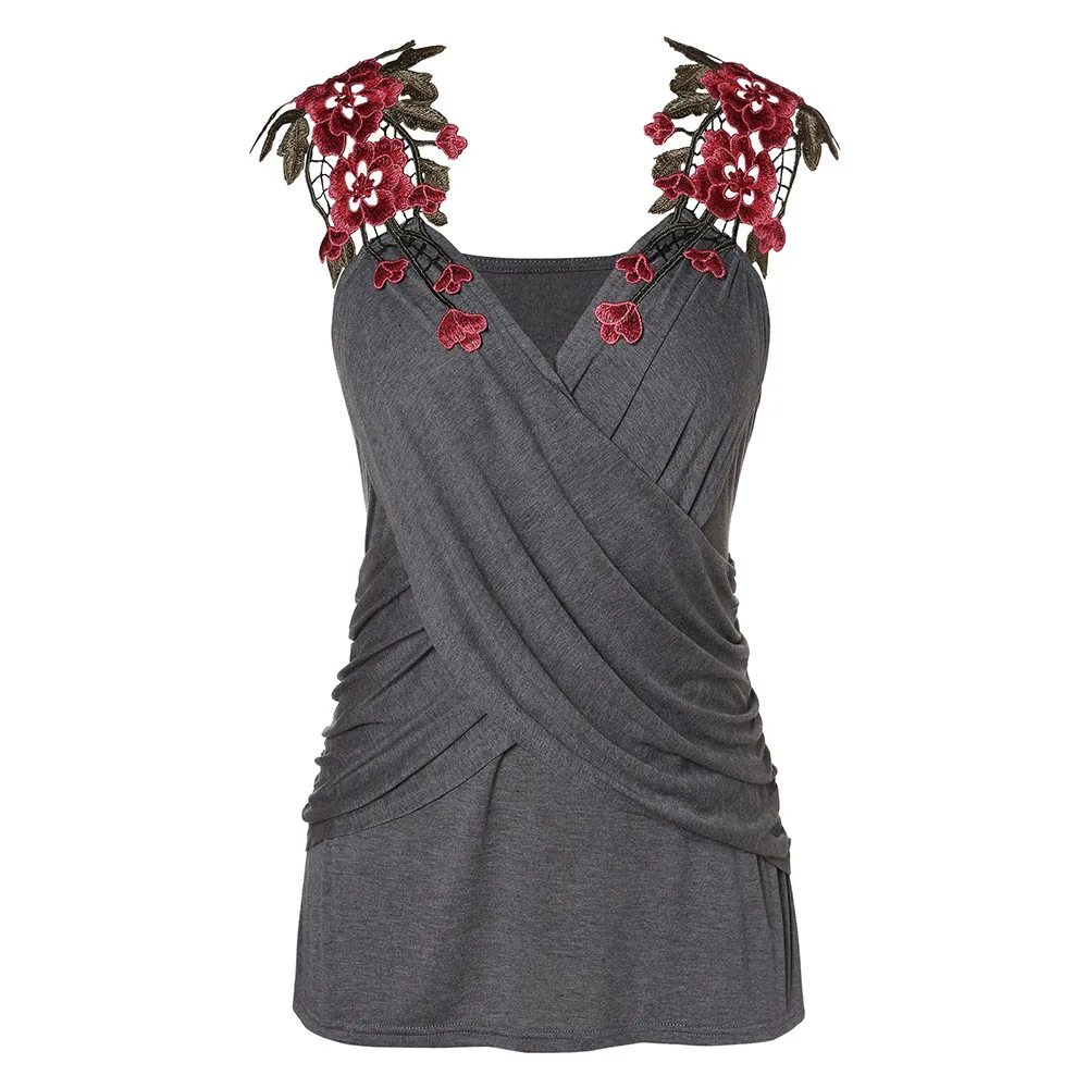 ROSE GAL Sexy Tops Women Fitness Tank Top Embroidery Elegant Workwear Women'S Tops Plus Size Criss Cross Lace Applique T-Shirt
ROSE GAL Sexy Tops Women Fitness Tank Top Embroidery Elegant Workwear Women'S Tops Plus Size Criss Cross Lace Applique T-Shirt