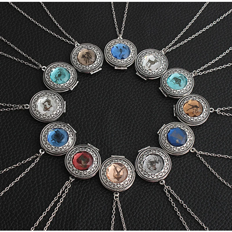 12 Constellations Sagittarius Zodiac Jewelry with Bronze Silver Aries Zodiac Sign Locket Heart Long Chain Necklace for Women Men
12 Constellations Sagittarius Zodiac Jewelry with Bronze Silver Aries Zodiac Sign Locket Heart Long Chain Necklace for Women Men