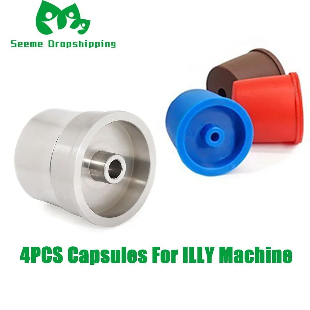 4PCS Stainless Steel Reusable Illy Coffee Filter Refillable Capsule Cup Pod Tamper For ILLY Machine Illy Refill Capsula Gift
4PCS Stainless Steel Reusable Illy Coffee Filter Refillable Capsule Cup Pod Tamper For ILLY Machine Illy Refill Capsula Gift
