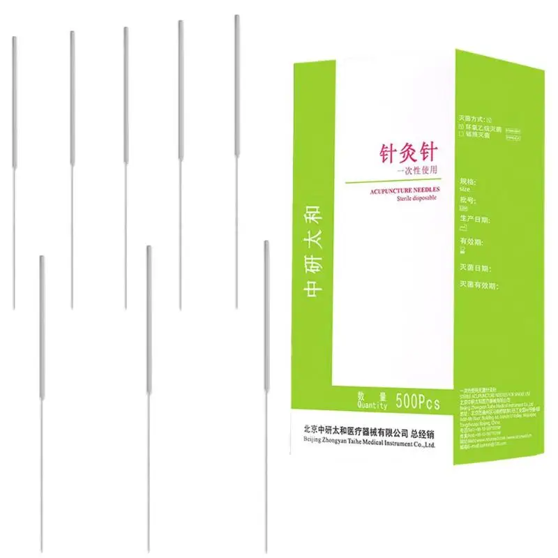 

500pcs/Box Acupuncture Needle Disposable Sterile Acupuncture Needle Massage Practice Needles wholesale Dropshipping