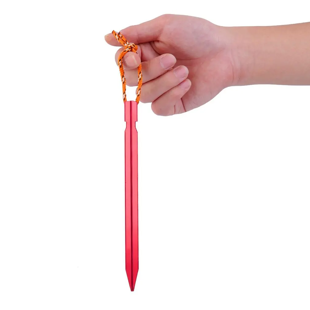 10pcs Aluminium Alloy Tent Peg Nail Aluminium Alloy Stake With Rope Camping Hot Sale Equipment Traveling Beach Tent Accessories
10pcs Aluminium Alloy Tent Peg Nail Aluminium Alloy Stake With Rope Camping Hot Sale Equipment Traveling Beach Tent Accessories