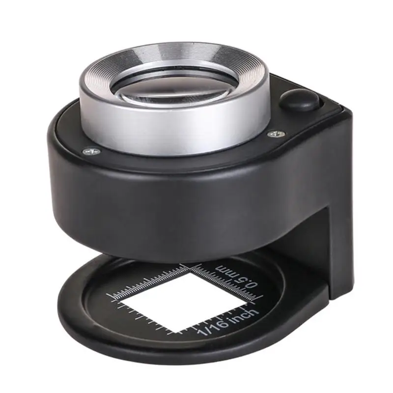 30X Optical Glass Lens Magnifier 6LED Full Metal Folding Linen Tester Loupe Magnifier Metal Double-Layer Optical Glass Lens
30X Optical Glass Lens Magnifier 6LED Full Metal Folding Linen Tester Loupe Magnifier Metal Double-Layer Optical Glass Lens