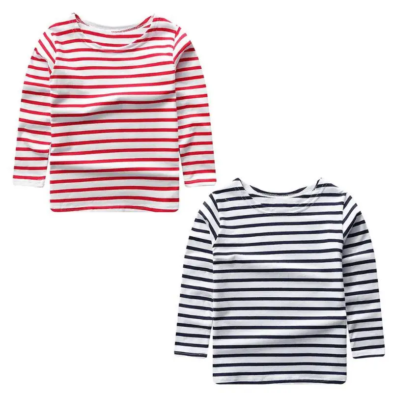 Striped Cotton T-shirt Long Sleeve Tops Tees Kids Baby Boys Girls Clothes Infant Casual Spring Autumn Basic Clothing 2-7T Soft
Striped Cotton T-shirt Long Sleeve Tops Tees Kids Baby Boys Girls Clothes Infant Casual Spring Autumn Basic Clothing 2-7T Soft