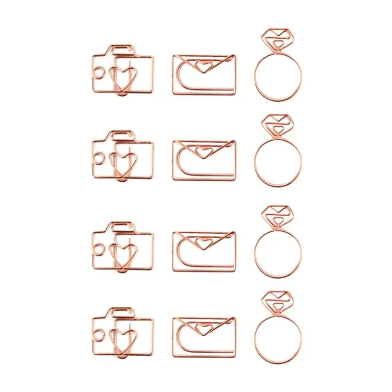 12pcs Paper Clip Plating Paper Clips File Clamps Rose Gold for Bookmarks School Office Supplies Decoration
12pcs Paper Clip Plating Paper Clips File Clamps Rose Gold for Bookmarks School Office Supplies Decoration