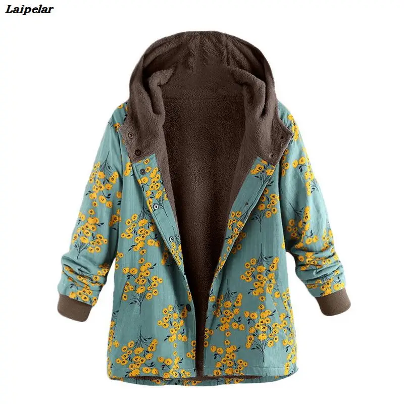 Laipelar Winter Coats Women Floral Printed Hooded Warm Parka Vintage Oversize 5XL Parka Femme Jackets Manteau Femme Hiver
Laipelar Winter Coats Women Floral Printed Hooded Warm Parka Vintage Oversize 5XL Parka Femme Jackets Manteau Femme Hiver