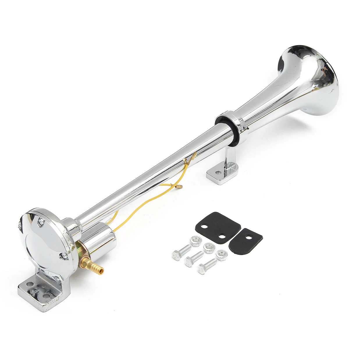 1 Set DC12/24V 2.0-3.0A 150dB Super Loud Single Trumpet Air Horn Compressor for Car Truck Lorry Boat Train Motorcycle Chrome
1 Set DC12/24V 2.0-3.0A 150dB Super Loud Single Trumpet Air Horn Compressor for Car Truck Lorry Boat Train Motorcycle Chrome