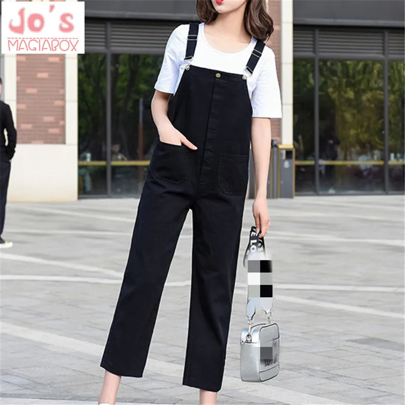 2019 Korean Ladies Preppy Style Loose Rompers Womens Jumpsuit Overalls Casual Sleeveless Ankle-Length Bib Pants With Pockets
2019 Korean Ladies Preppy Style Loose Rompers Womens Jumpsuit Overalls Casual Sleeveless Ankle-Length Bib Pants With Pockets