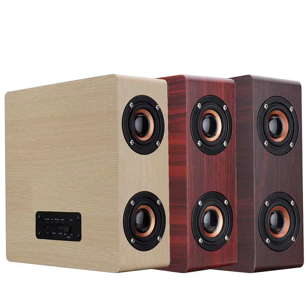 bluetooth 4.2 Wooden Speaker Portable HiFi Column 3000mAh Speaker Subwoofer Sopport TF Card for Enjoy Music Wireless Speaker
bluetooth 4.2 Wooden Speaker Portable HiFi Column 3000mAh Speaker Subwoofer Sopport TF Card for Enjoy Music Wireless Speaker