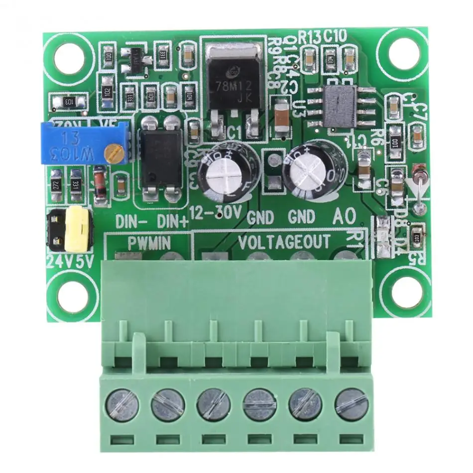 PWM Signal to Voltage Converter Module Digital Analog Board 1-3KHZ Voltage Converter Conversion Tools good
PWM Signal to Voltage Converter Module Digital Analog Board 1-3KHZ Voltage Converter Conversion Tools good