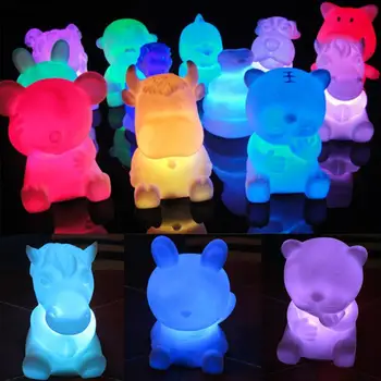 2019 LED Zodiac Tiger Rabbit Horse Colorful Changing Light Emitting Night Light Lunar New Year of The Animal Bedroom Night Lamp
2019 LED Zodiac Tiger Rabbit Horse Colorful Changing Light Emitting Night Light Lunar New Year of The Animal Bedroom Night Lamp