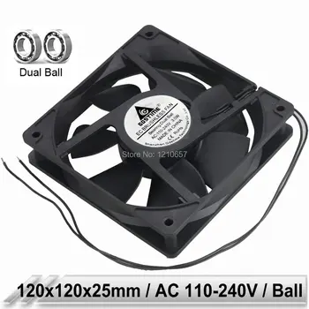 20 pcs lot AC 110V 115V 120V 220V 240V 2Pin 120mm x 25mm 12CM Dual Ball EC Brushless Cooling Fan for Cooler Ventilation Exhaust
20 pcs lot AC 110V 115V 120V 220V 240V 2Pin 120mm x 25mm 12CM Dual Ball EC Brushless Cooling Fan for Cooler Ventilation Exhaust