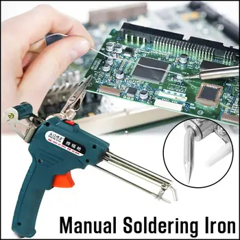 110V/ 220V Hand-held Internal Heating Soldering Iron Automatically Send Tin Gun Soldering Station Welding Repair Tool
110V/ 220V Hand-held Internal Heating Soldering Iron Automatically Send Tin Gun Soldering Station Welding Repair Tool
