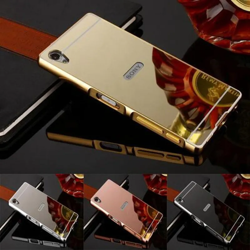 For Sony Xperia Z1 Z2 Z5 Z3 Z5 Case Plating Metal Bumper Frame with Mirror Back Cover for Sony Z5 Mini M4 M5 Aqua C3 C5 C6 Ultra
For Sony Xperia Z1 Z2 Z5 Z3 Z5 Case Plating Metal Bumper Frame with Mirror Back Cover for Sony Z5 Mini M4 M5 Aqua C3 C5 C6 Ultra