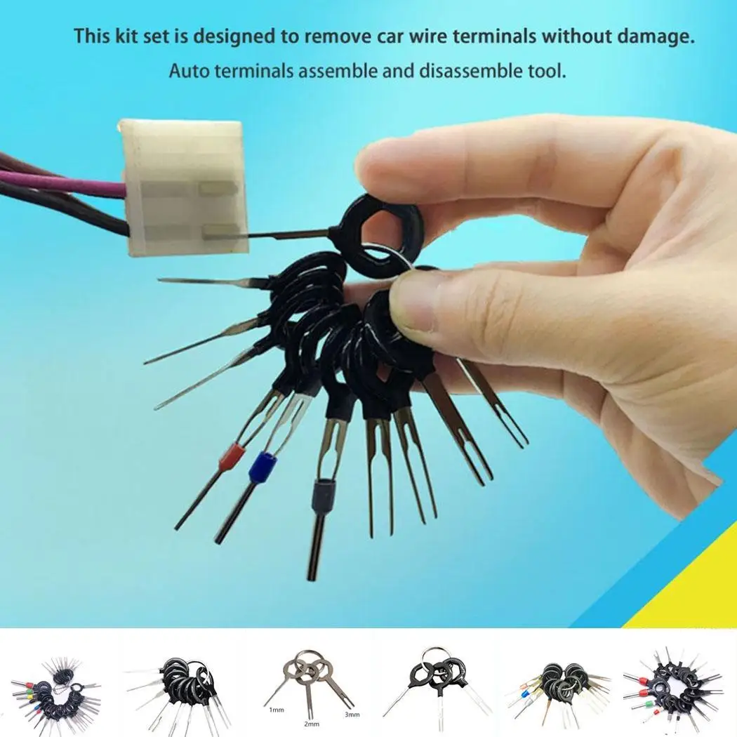 Automotive Electrical Wiring Crimp Connector Extractor Car Terminal Car Kits Removal Car Terminals Tool Kit
Automotive Electrical Wiring Crimp Connector Extractor Car Terminal Car Kits Removal Car Terminals Tool Kit