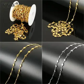 10m/spool Stainless Steel Flower Chain Metal Chains For Jewelry Making DIY Necklace Bracelets Making 10x5x2mm Men Women Jewelry
10m/spool Stainless Steel Flower Chain Metal Chains For Jewelry Making DIY Necklace Bracelets Making 10x5x2mm Men Women Jewelry