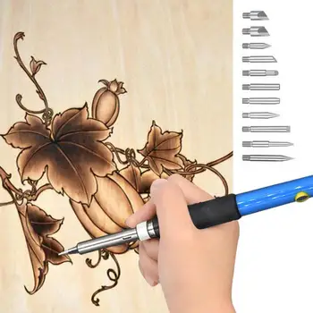 52PCS Woodwork Burning Kit Pyrography Pencil Set with Variable Temperature Control Include Carving Embossing Soldering Tip
52PCS Woodwork Burning Kit Pyrography Pencil Set with Variable Temperature Control Include Carving Embossing Soldering Tip
