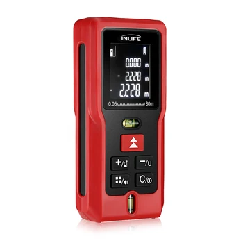 Inlife M80 Laser Rangefinder Hand-Held Portable Compact Distance Area Volume Measurement Trena Laser Distance Meter Test Tool 
Inlife M80 Laser Rangefinder Hand-Held Portable Compact Distance Area Volume Measurement Trena Laser Distance Meter Test Tool