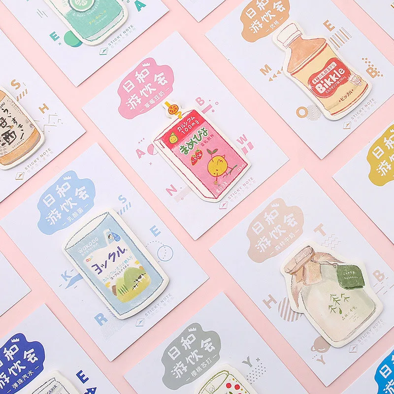 30Sheets/Lot Cute Memo Pads Set Creative Drink Sticky Notes Planner Note Pads For Kids School Office Supplies Kawaii Stationery
30Sheets/Lot Cute Memo Pads Set Creative Drink Sticky Notes Planner Note Pads For Kids School Office Supplies Kawaii Stationery