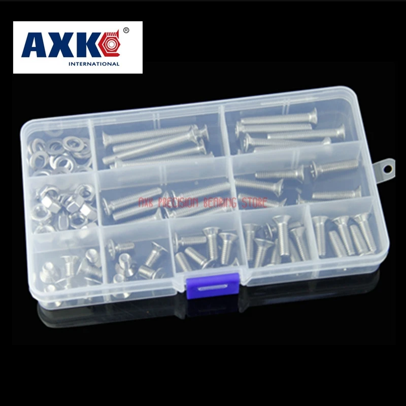 Wood Screws Vis 94pcs M6 304 Stainless Steel Cross Countersunk Head Machine Screw Set Series Bolt Combination With Nut Flat Pad
Wood Screws Vis 94pcs M6 304 Stainless Steel Cross Countersunk Head Machine Screw Set Series Bolt Combination With Nut Flat Pad