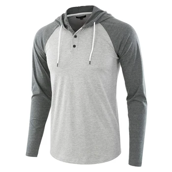 Men shirt Raglan Sleeve Patchwork Hoody Sport Sweatershirt Button Pullover Sweatshirt
Men shirt Raglan Sleeve Patchwork Hoody Sport Sweatershirt Button Pullover Sweatshirt
