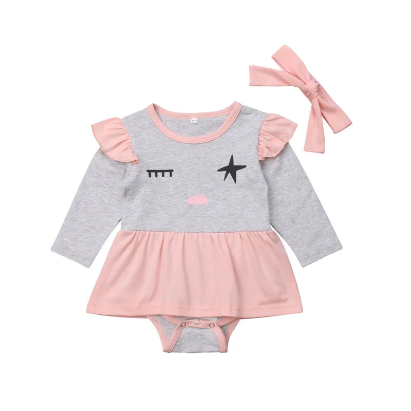 2018 Newborn Infant Baby Girl Bodysuit Toddler Kid Fly Sleeve Cotton Jumpsuit Bodysuit Dress Headband Long Sleeve Outfit Clothes
2018 Newborn Infant Baby Girl Bodysuit Toddler Kid Fly Sleeve Cotton Jumpsuit Bodysuit Dress Headband Long Sleeve Outfit Clothes