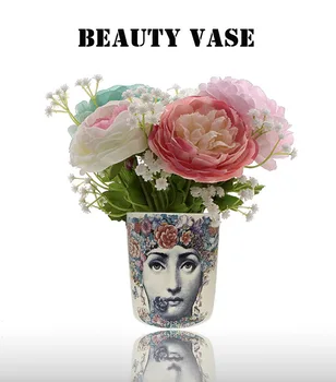 Vase Nordic Fashion Beauty Face Cylindrical Jardiniere for Flowers Floral Art Accessories Desk Decoration Candle Cup
Vase Nordic Fashion Beauty Face Cylindrical Jardiniere for Flowers Floral Art Accessories Desk Decoration Candle Cup
