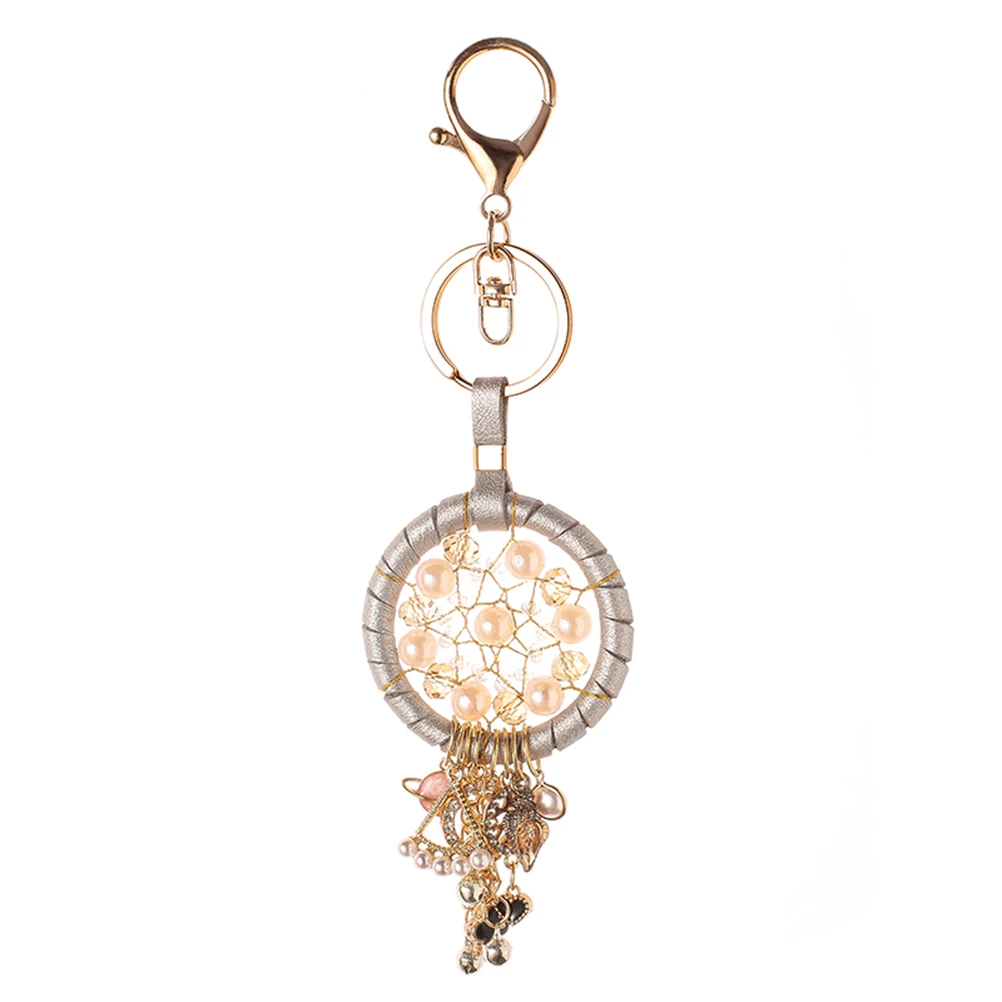 1Pc Keychain Handmade Braided Dream Catcher Hanging Ornament Key Ring Pendant for Handbag Packet Backpack | Украшения и