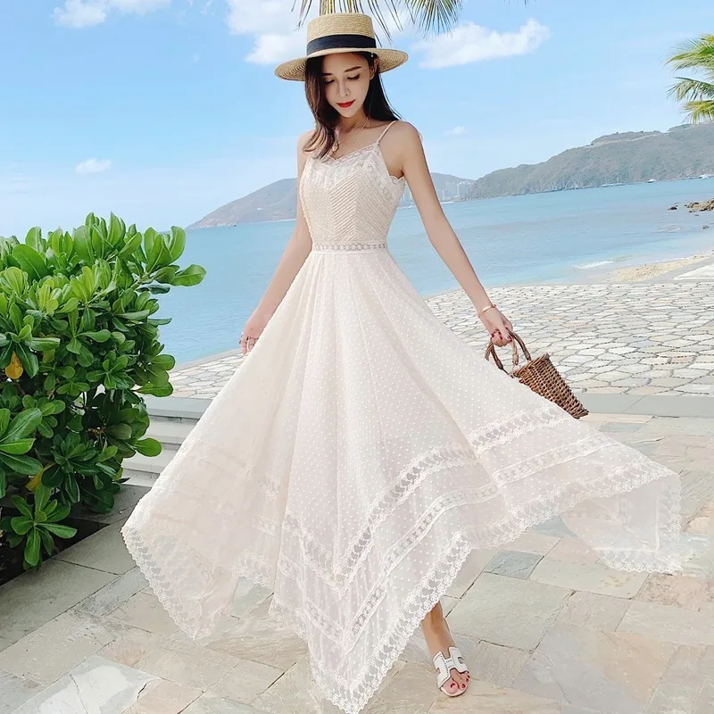 Summer 2019 Holiday Printed Maxi Dress Sexy Women Spaghetti Strap Lace Pacthwork Beach White Dress Backless Vestidos
Summer 2019 Holiday Printed Maxi Dress Sexy Women Spaghetti Strap Lace Pacthwork Beach White Dress Backless Vestidos