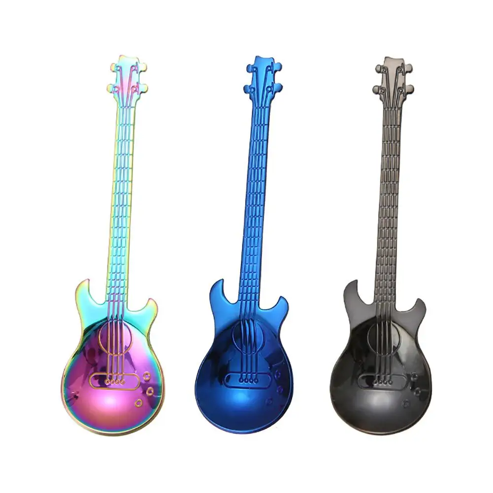 Stainless Steel Cute Guitar Design Handle Coffee Tea Drink Spoon Kitchen Tool Drinking Supplies
Stainless Steel Cute Guitar Design Handle Coffee Tea Drink Spoon Kitchen Tool Drinking Supplies
