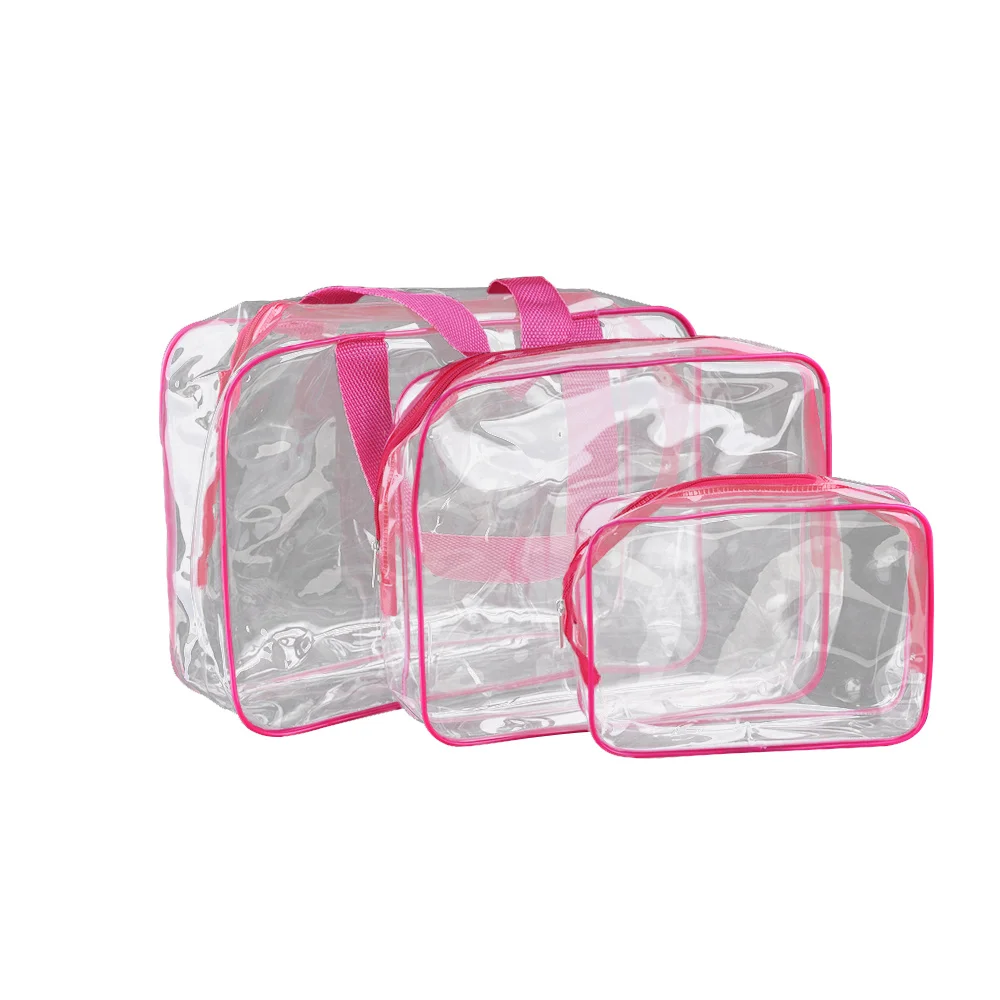 3pc PVC waterproof Storage Bag Clear Toiletry Bag Cosmetic Makeup Storage Travel portable Bags With Zipper household products
3pc PVC waterproof Storage Bag Clear Toiletry Bag Cosmetic Makeup Storage Travel portable Bags With Zipper household products