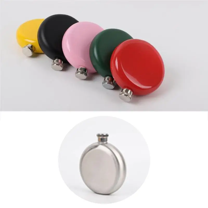 1PC Flat Lid Jug Stainless Steel Professional Round Portable Flagon Hip Flask Whiskey Bottle for Women Men Adults
1PC Flat Lid Jug Stainless Steel Professional Round Portable Flagon Hip Flask Whiskey Bottle for Women Men Adults