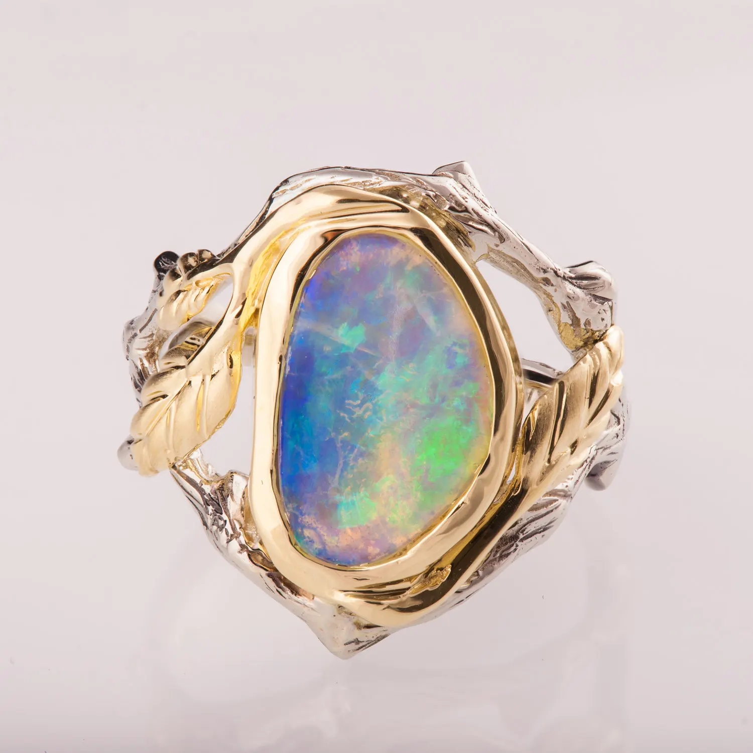 2019 Unique Style Female Blue Fire Opal Ring Fashion Gold Leaf Ring Vintage Wedding Engagement Rings For Women
2019 Unique Style Female Blue Fire Opal Ring Fashion Gold Leaf Ring Vintage Wedding Engagement Rings For Women