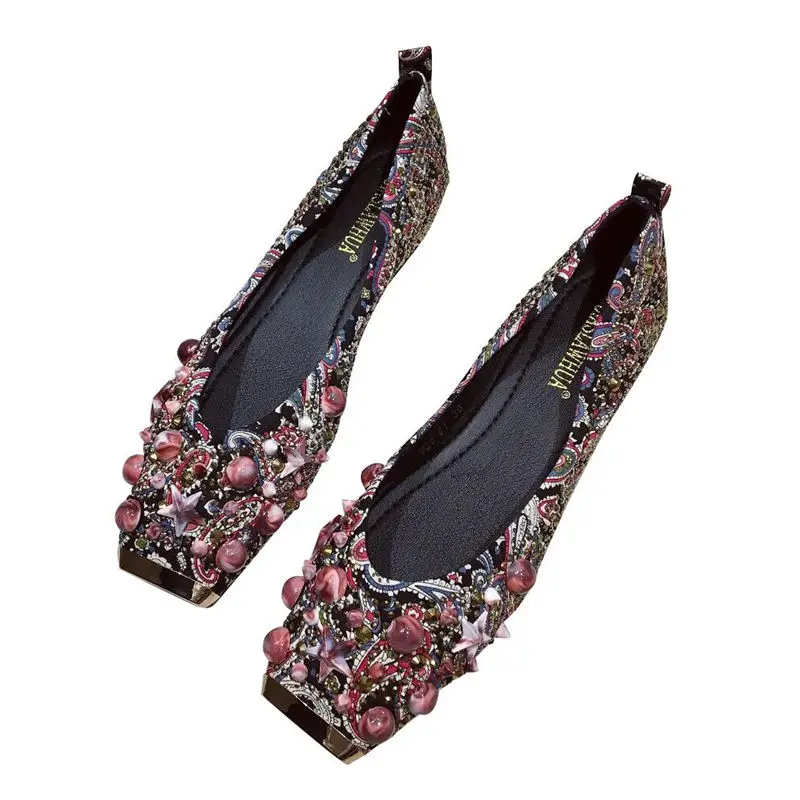 2019 Spring New Square Toe Slip on Women Flats with Printings and Rhinestone Free Shipping Ladies Flats
2019 Spring New Square Toe Slip on Women Flats with Printings and Rhinestone Free Shipping Ladies Flats