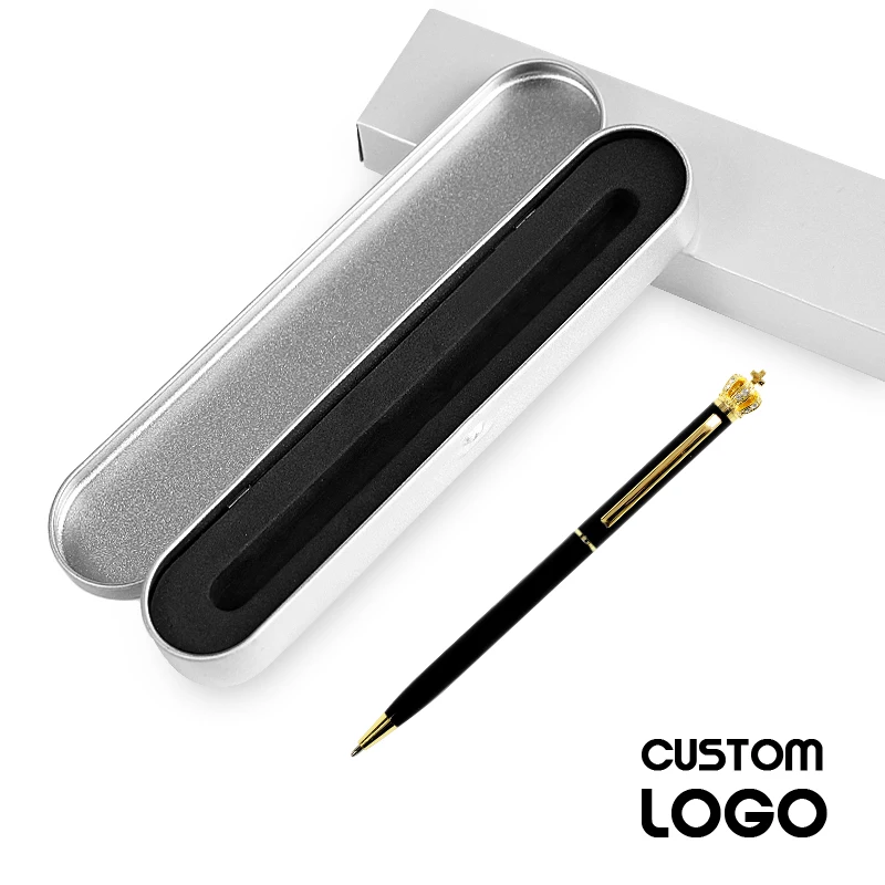 New Crown Diamond Metal Ballpoint Pens Engraved Name Ball Pens High Grade Birthday Valentine's Day Gifts Stationery With Pen Box
New Crown Diamond Metal Ballpoint Pens Engraved Name Ball Pens High Grade Birthday Valentine's Day Gifts Stationery With Pen Box