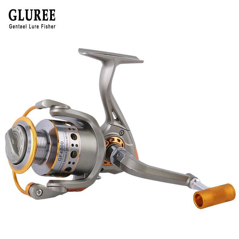 GLUREE Plastic Fishing Spinning Reel Carp Fishing Reel GF1000~GF6000 12BB 5.2:1 Metal Line Cup Left/Right Handle Saltwater Wheel
GLUREE Plastic Fishing Spinning Reel Carp Fishing Reel GF1000~GF6000 12BB 5.2:1 Metal Line Cup Left/Right Handle Saltwater Wheel