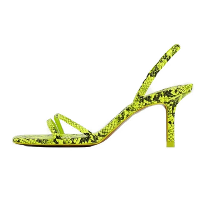 Summer Simple Python Leather Thin One Strap Sandals Women Sexy Back Strap Open Toe Ladies Kitten Heels Party Sandalias Shoes
Summer Simple Python Leather Thin One Strap Sandals Women Sexy Back Strap Open Toe Ladies Kitten Heels Party Sandalias Shoes