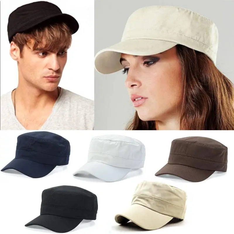 Fashion Mens Womens Army Cap Hat Sun Baseball Cadet Plain Cap Flat Top Hats Brim Visor Hat Cap Black / Navy Blue / Coffee #20
Fashion Mens Womens Army Cap Hat Sun Baseball Cadet Plain Cap Flat Top Hats Brim Visor Hat Cap Black / Navy Blue / Coffee #20