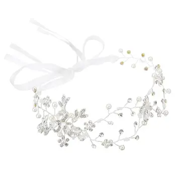 Elegant Wedding Bridal Headband Headdress Sweet Pearl Crystal Handmade Headband for Bride Bridesmaid (Silver)
Elegant Wedding Bridal Headband Headdress Sweet Pearl Crystal Handmade Headband for Bride Bridesmaid (Silver)