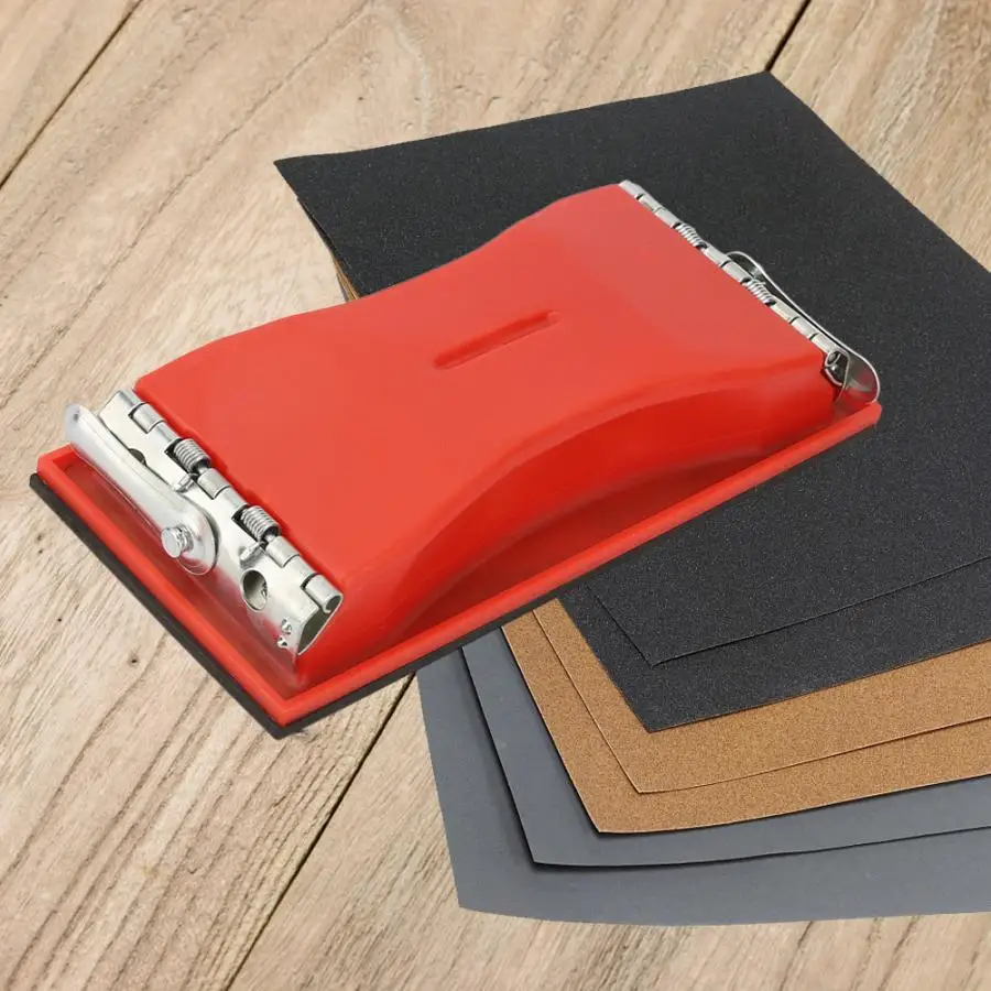 Red Manual Sander Rectangle Paper Grit Sandpaper Hand Holder Flat Face Sanding Block
Red Manual Sander Rectangle Paper Grit Sandpaper Hand Holder Flat Face Sanding Block