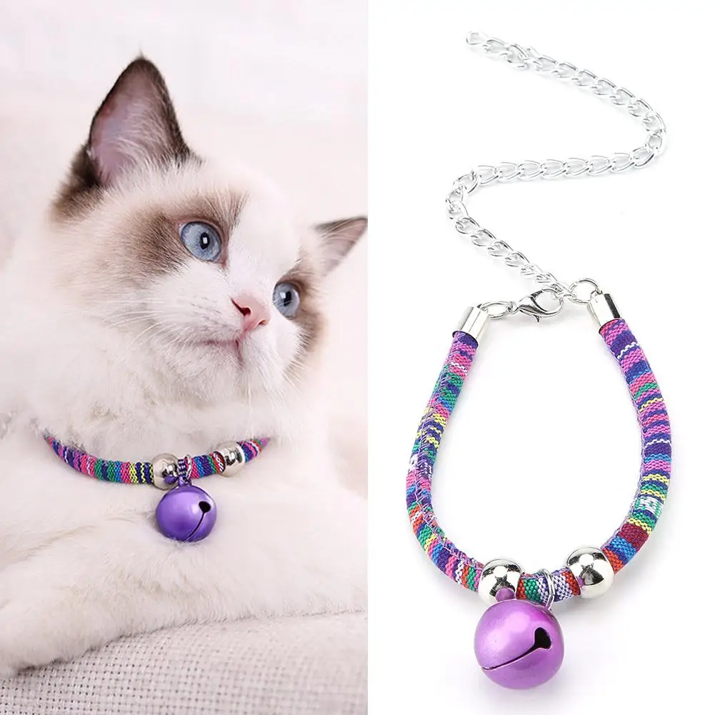 3 Colors National Style Pet Cat Collar with Small Bells Necklace Safety Elastic Adjustable Pet Supplies Accessory
3 Colors National Style Pet Cat Collar with Small Bells Necklace Safety Elastic Adjustable Pet Supplies Accessory