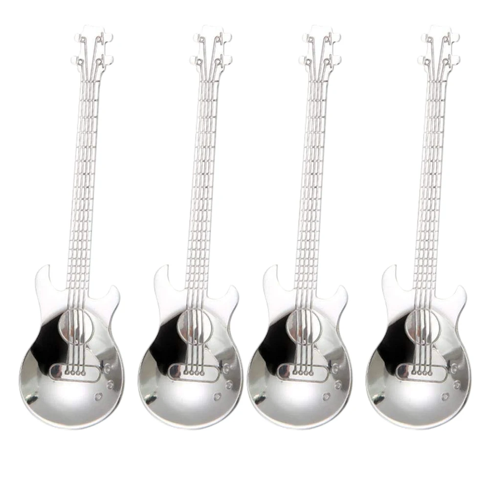 Guitar Coffee Teaspoons,4 Pcs Stainless Steel Musical Coffee Spoons Teaspoons Mixing Spoons Sugar Spoon(Silver)
Guitar Coffee Teaspoons,4 Pcs Stainless Steel Musical Coffee Spoons Teaspoons Mixing Spoons Sugar Spoon(Silver)
