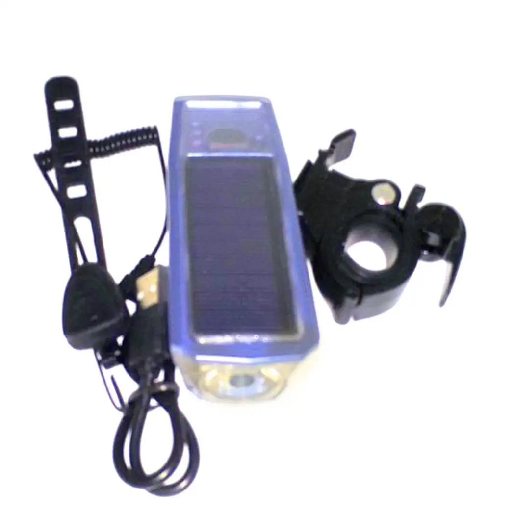 Солнечный фонарик для езды на велосипеде ночное освещение велосипед USB 140 дБ