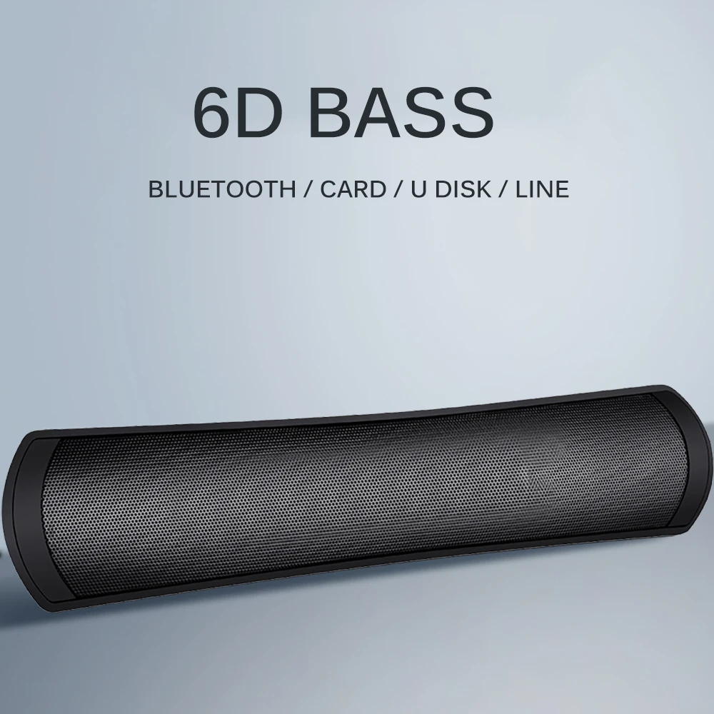 Wireless Smart Bluetooth Speaker Innovate Strip Shape Portable Design Super BassStereo TF Card FM Function Call Voice Tips Audio
Wireless Smart Bluetooth Speaker Innovate Strip Shape Portable Design Super BassStereo TF Card FM Function Call Voice Tips Audio